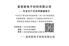 全球代理--易密斯專業(yè)生產(chǎn)鈹銅簧片，現(xiàn)全球招商